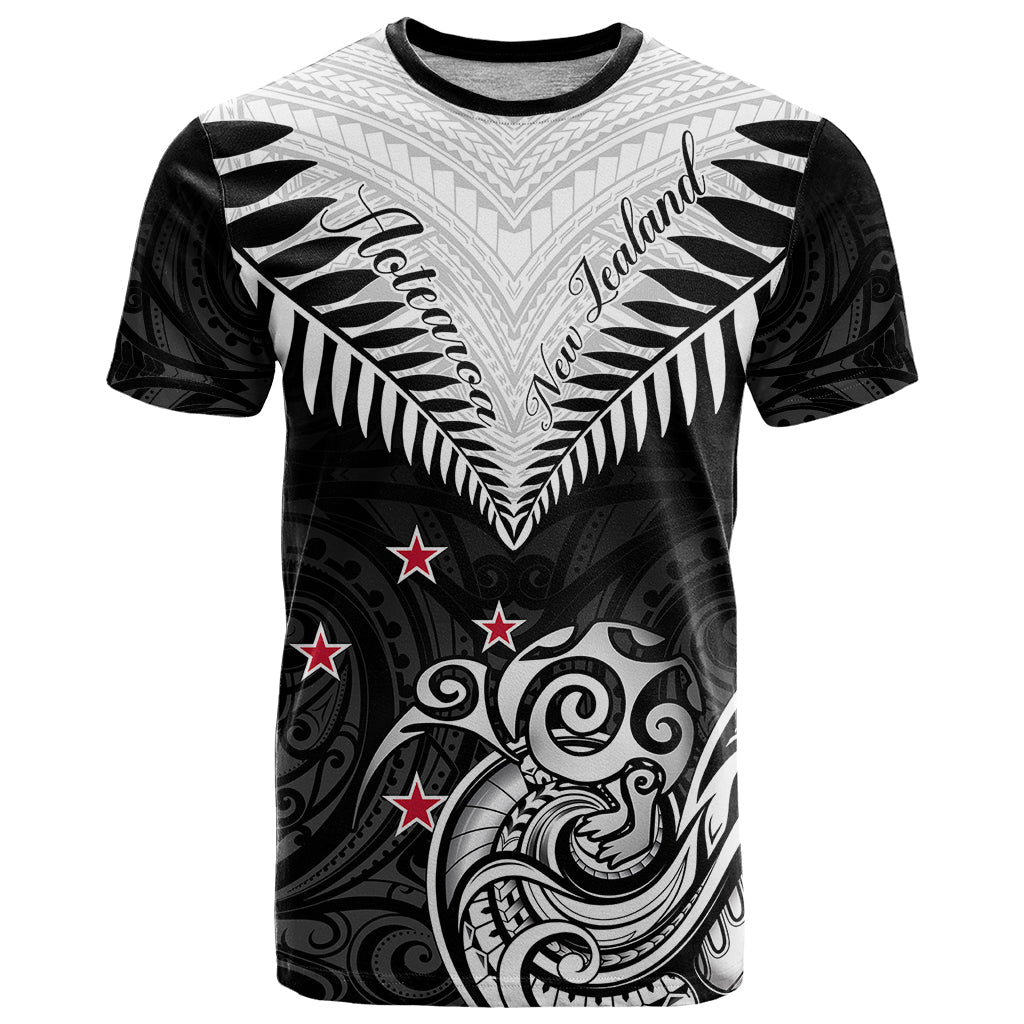 New Zealand T-Shirt Aotearoa Maori Kiwi Black Fern Graphic Tee