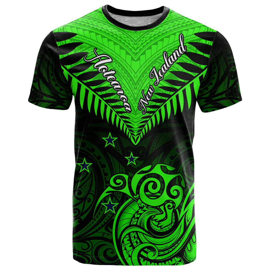 Personalised New Zealand T-Shirt Aotearoa Maori Kiwi Green Fern Graphic Tee