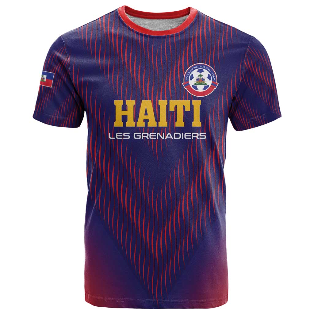 Custom Haiti Football T-Shirt Come On Les Grenadiers Graphic Tee