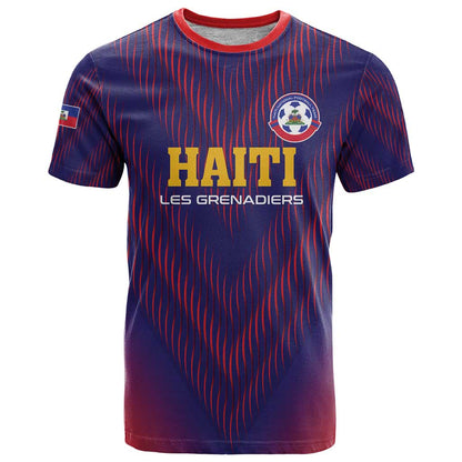 Custom Haiti Football T-Shirt Come On Les Grenadiers Graphic Tee