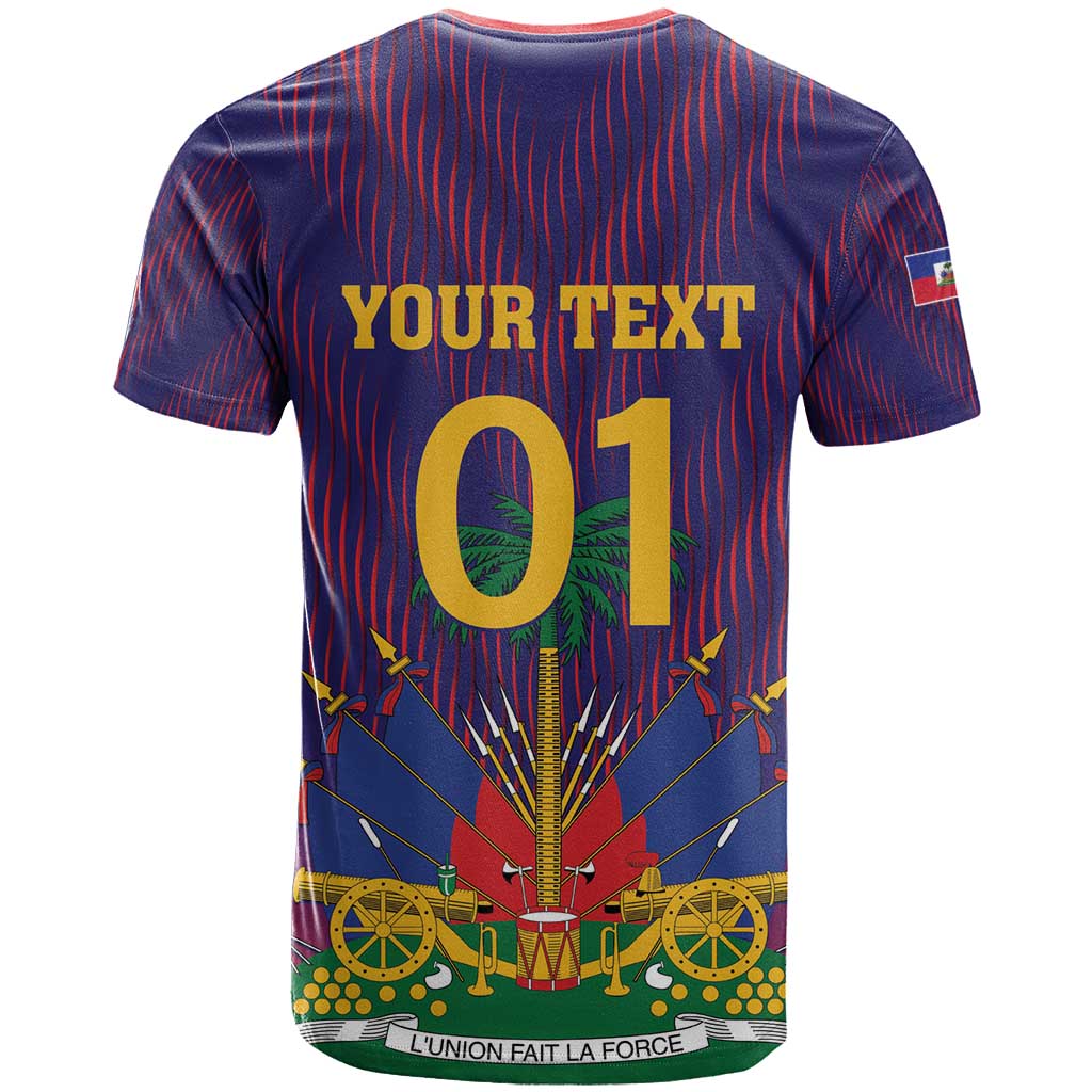 Custom Haiti Football T-Shirt Come On Les Grenadiers Graphic Tee