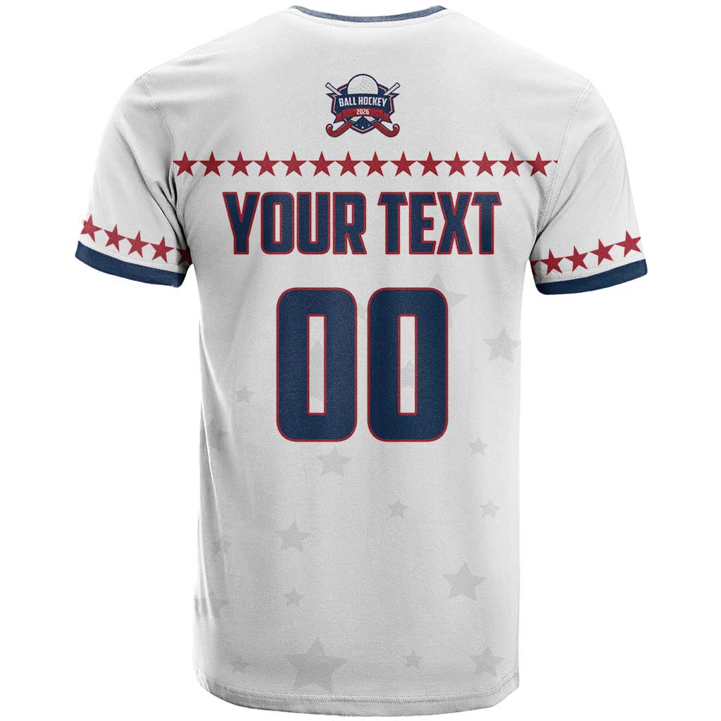 Custom Ball Hockey 2026 USA T-Shirt US Team Go Champions Graphic Tee