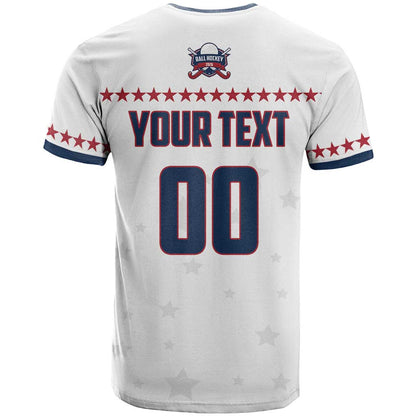 Custom Ball Hockey 2026 USA T-Shirt US Team Go Champions Graphic Tee