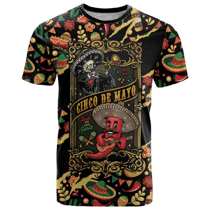 Mexico Cinco de Mayo T-Shirt Fiesta and then Siesta Graphic Tee