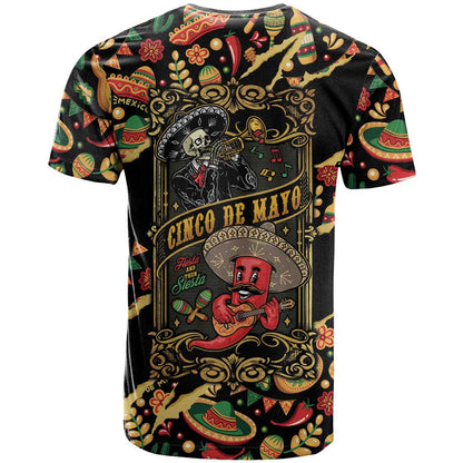 Mexico Cinco de Mayo T-Shirt Fiesta and then Siesta Graphic Tee
