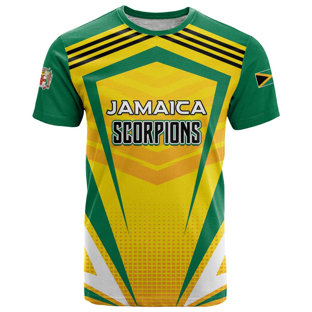 Custom Cricket Jamaica Scorpions T-Shirt We Made Legends Graphic Tee