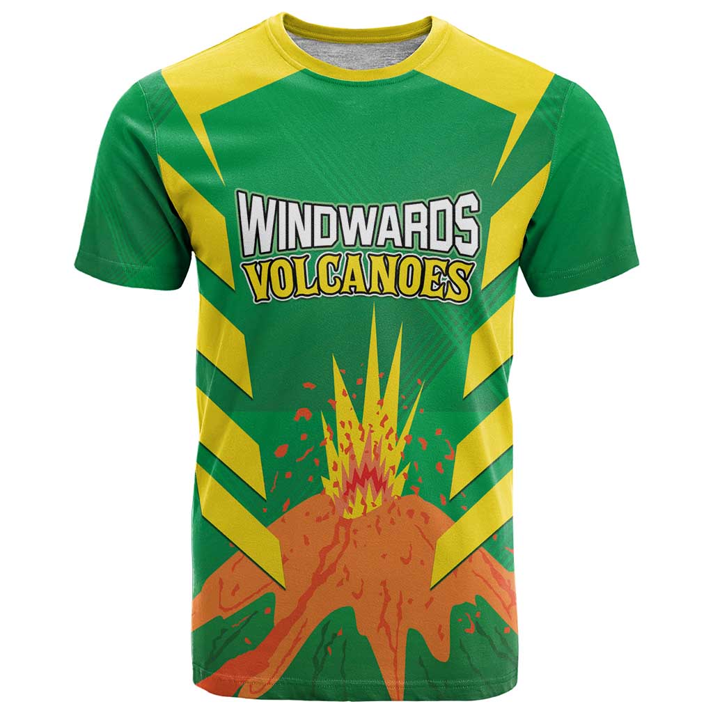 Custom Cricket Windwards Volcanoes T-Shirt All The Best LAVA Boys Graphic Tee