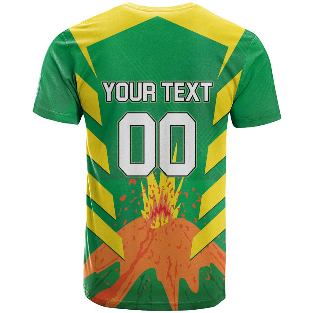Custom Cricket Windwards Volcanoes T-Shirt All The Best LAVA Boys Graphic Tee