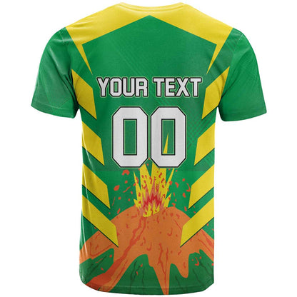 Custom Cricket Windwards Volcanoes T-Shirt All The Best LAVA Boys Graphic Tee