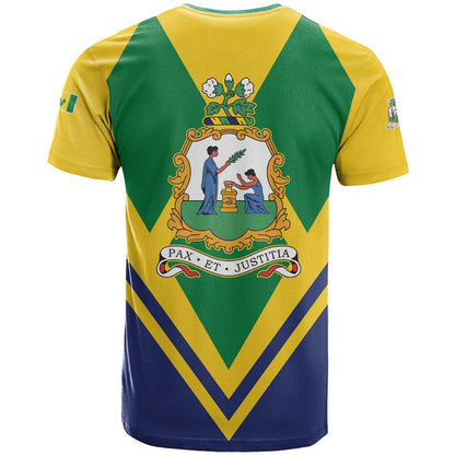 Saint Vincent and the Grenadines Independence Day T-Shirt Simple Style Graphic Tee