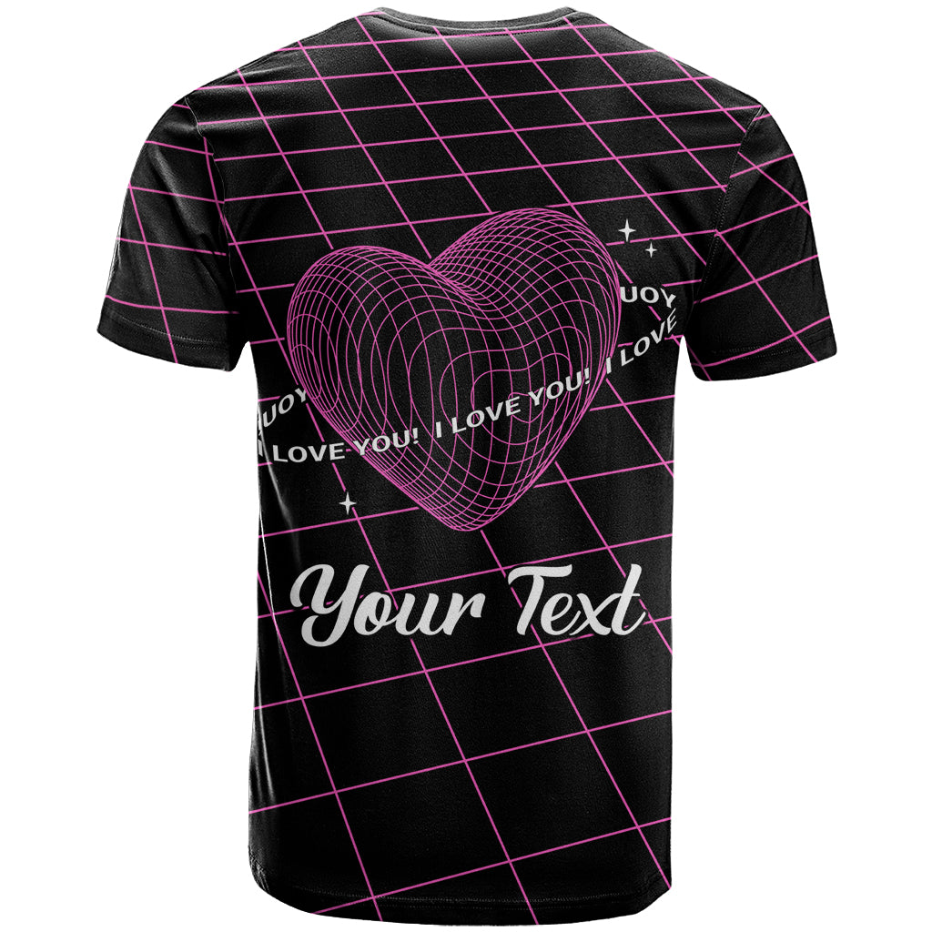 All You Need is Love Valentine Day T-Shirt Geometry Wireframe Style Graphic Tee