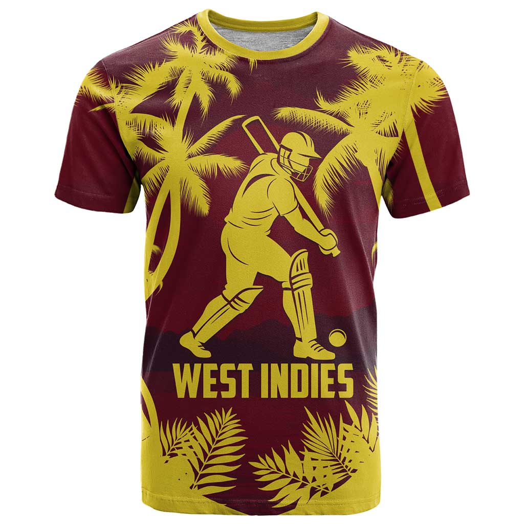 Custom Cricket 2026 West Indies T-Shirt WI Tropical Version Graphic Tee