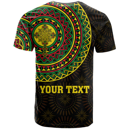 Ethiopia National Day T-Shirt Lion Of Judah African Pattern Graphic Tee