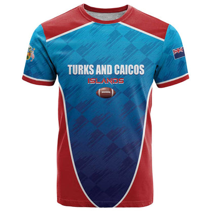 Custom Turks and Caicos Islands Rugby T-Shirt TCI Team Come On Graphic Tee