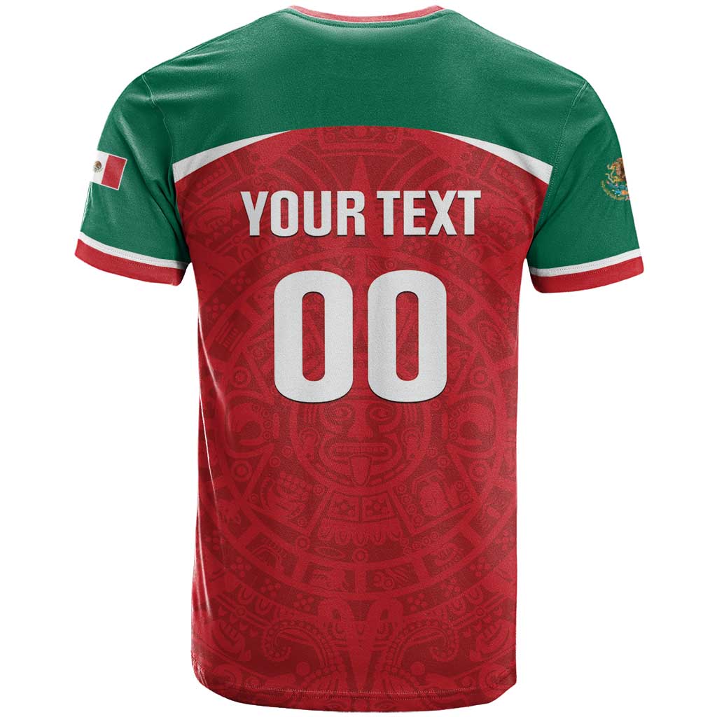 Custom Baseball Mexico Diablos Rojos T-Shirt Red Devils Aztec Pattern Graphic Tee