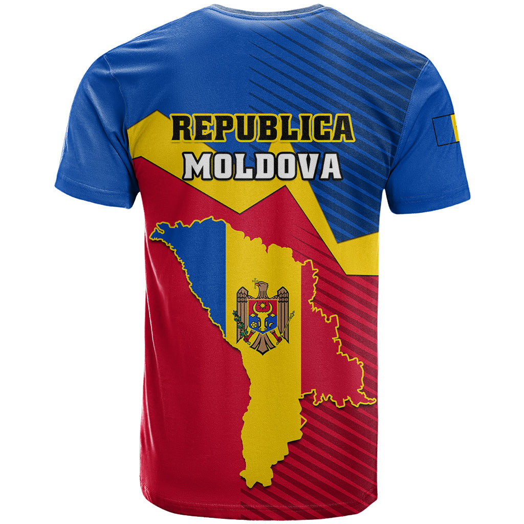 Moldova Independence Day T-Shirt Coat of Arms Special Version Graphic Tee