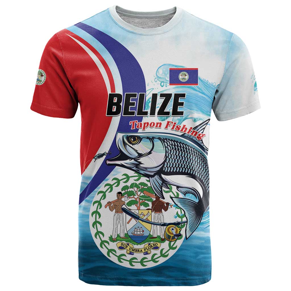 Personalized Belize Tarpon Fishing T-Shirt Belize Where the Silver King Reigns Graphic Tee
