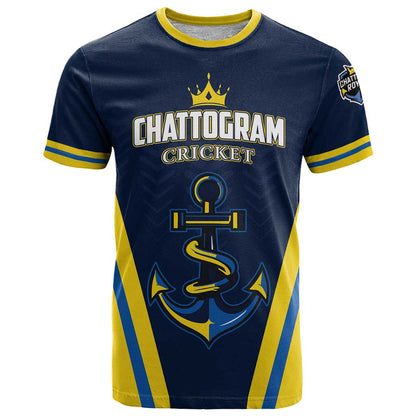 Custom Chattogram Cricket Royals T-Shirt Passion Power Purpose Graphic Tee