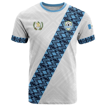 Custom Guatemala Football T-Shirt La Azul y Blanco Come On Graphic Tee