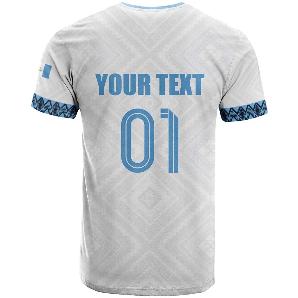 Custom Guatemala Football T-Shirt La Azul y Blanco Come On Graphic Tee