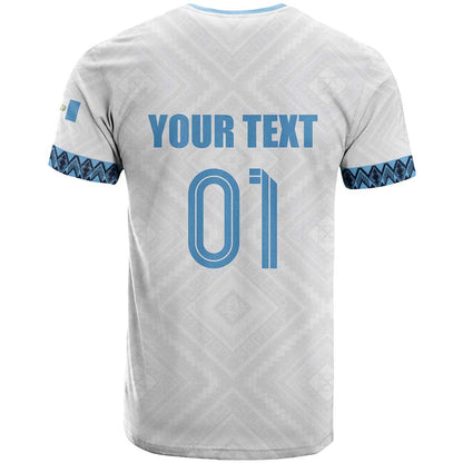 Custom Guatemala Football T-Shirt La Azul y Blanco Come On Graphic Tee