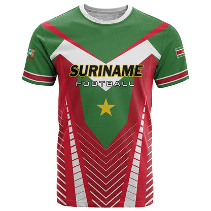 Custom Suriname Football T-Shirt Go Sranankondre Fubal Pluga Graphic Tee