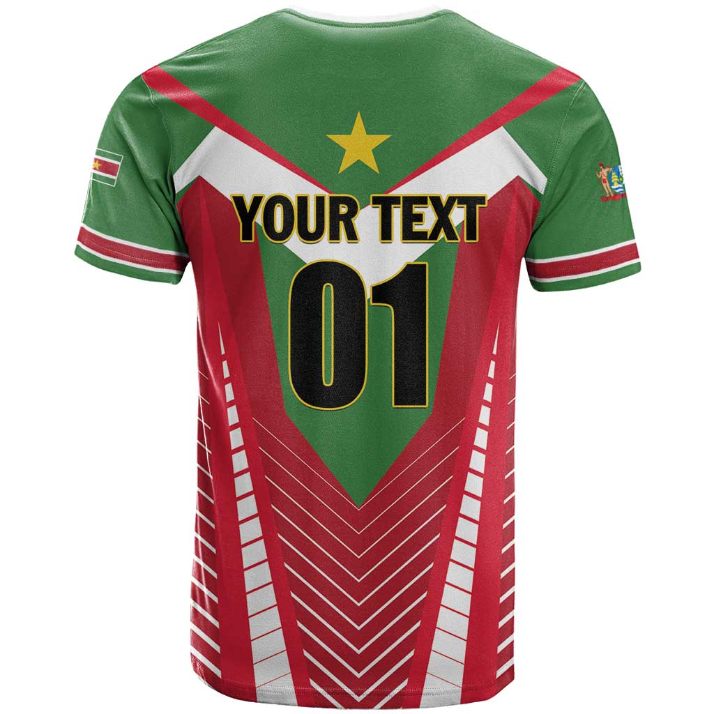 Custom Suriname Football T-Shirt Go Sranankondre Fubal Pluga Graphic Tee