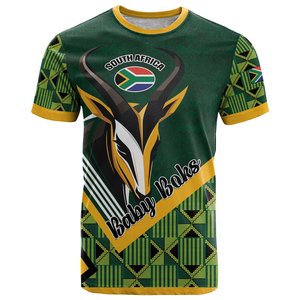 Custom Rugby South Africa T-Shirt Baby Boks Go Champions Graphic Tee