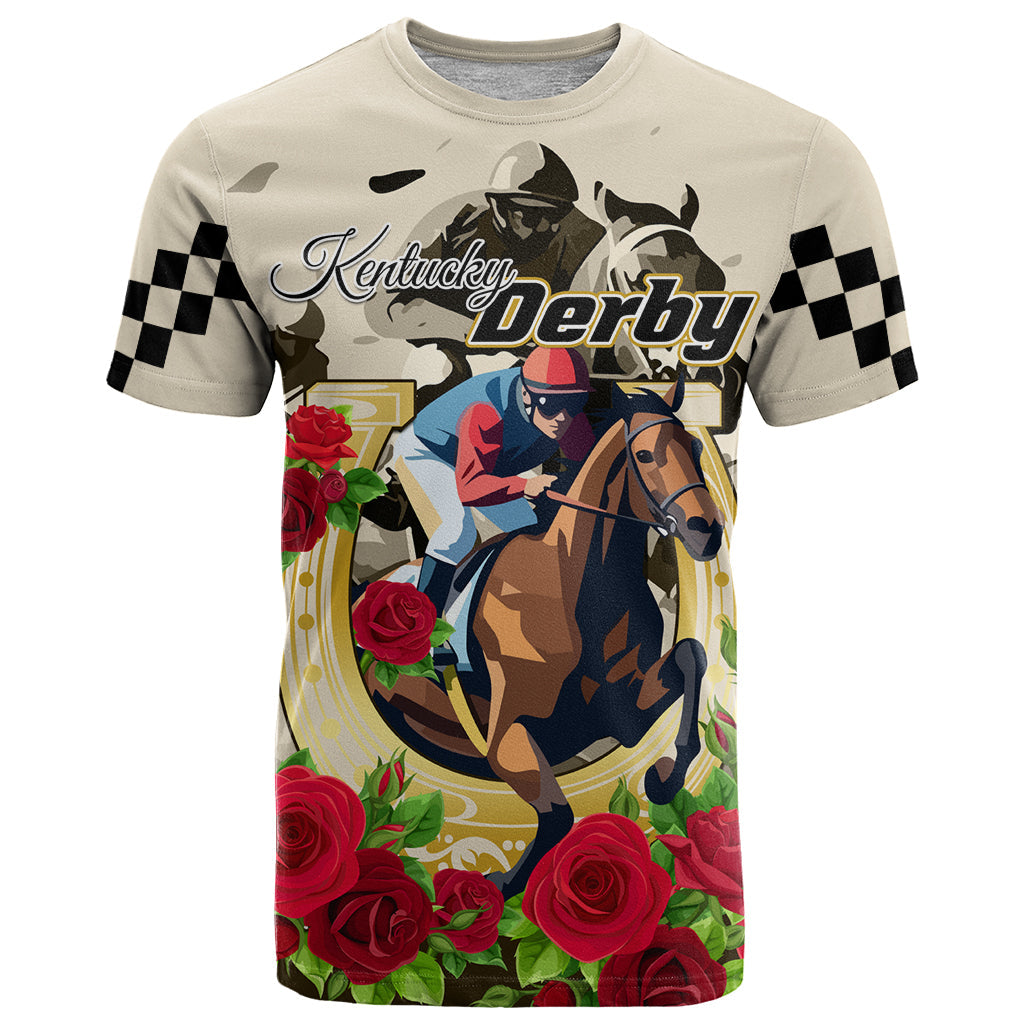 Kentucky Horse Racing T-Shirt The Run for the Roses Graphic Tee
