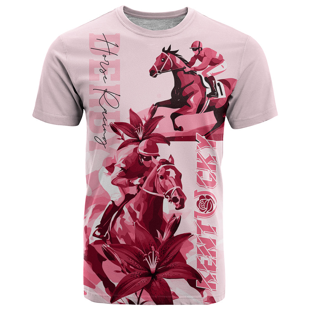 Kentucky T-Shirt Horse Racing Lily Stargazer Pink Version Graphic Tee