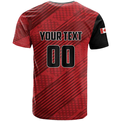 Custom Canada Soccer T-Shirt Maple Leaf Together We Rise Graphic Tee