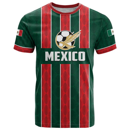 Custom Mexico Football T-Shirt Siempre Con El Tri Graphic Tee