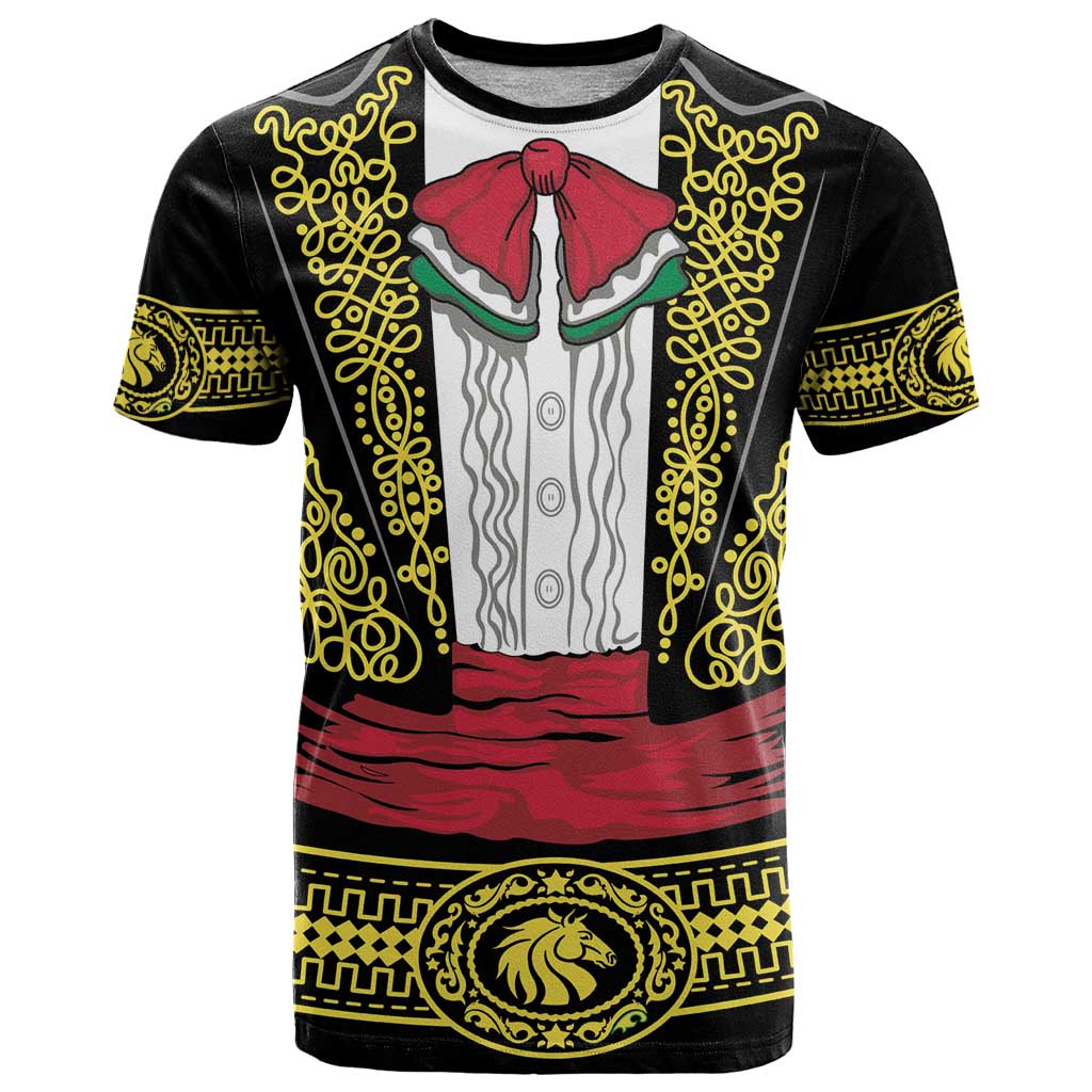Mexican Charro Suit Stylized T-Shirt Cinco de Mayo Costume Graphic Tee