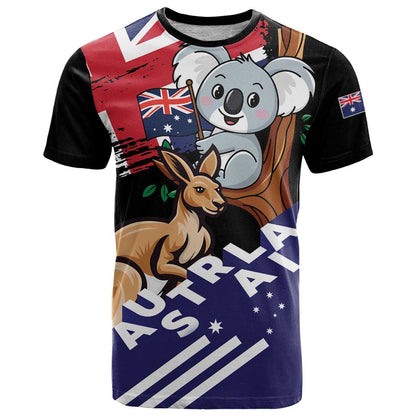 Personalised Australia Kangaroo Koala Together T-Shirt Special Edition Graphic Tee