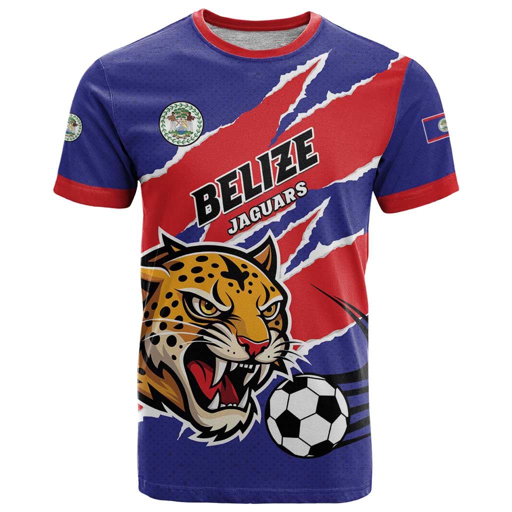 Custom Football Belize Jaguars T-Shirt Team Unbelizeables Jaguars Graphic Tee