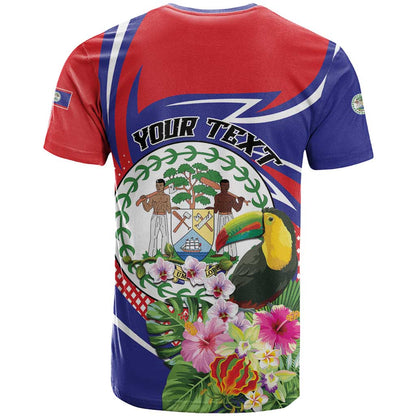 Personalized Belize Toucan T-Shirt Sub umbra floreo Graphic Tee