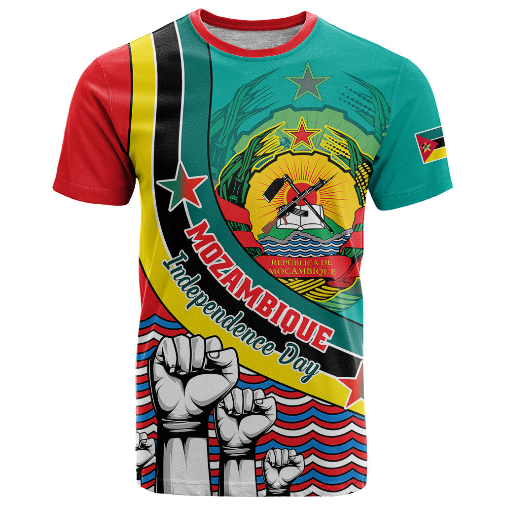 Personalised Mozambique Independence Day T-Shirt Mozambiki Emblem Happy 48th Anniversary Graphic Tee