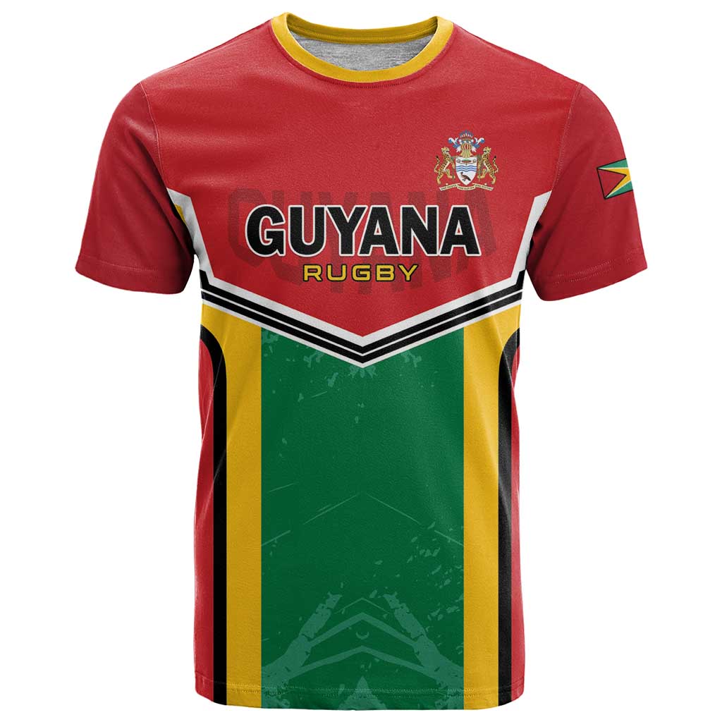 Custom Rugby Guyana T-Shirt Guyana Warriors Go Champions Graphic Tee
