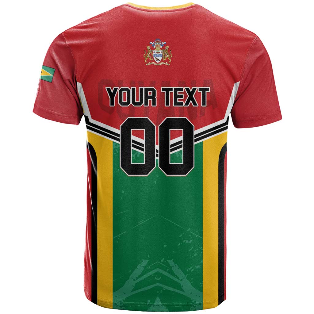 Custom Rugby Guyana T-Shirt Guyana Warriors Go Champions Graphic Tee