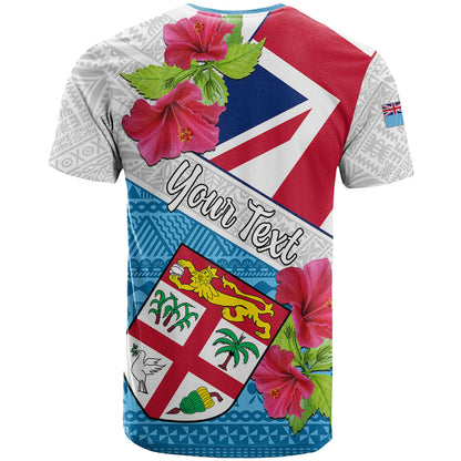 Personalised Fiji Day T-Shirt Fijian Hibiscus Special Version Graphic Tee