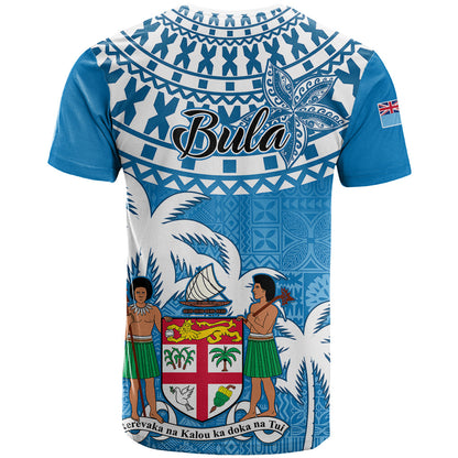 Fiji T-Shirt Bula Fijian Tapa Pattern Graphic Tee