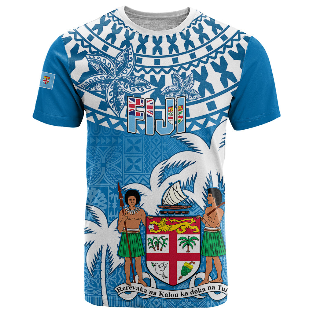 Personalised Fiji T-Shirt Bula Fijian Tapa Pattern Graphic Tee