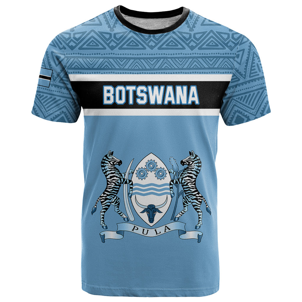 Personalised Botswana T-Shirt Tswana Pula African Pattern Graphic Tee
