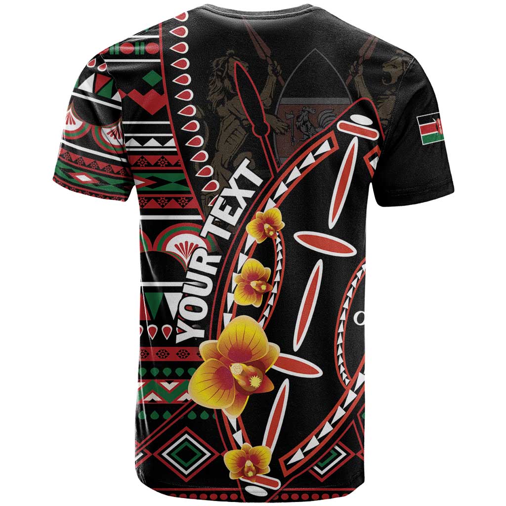 Personalized Kenya T-Shirt Jamhuri ya Kenya Shield Graphic Tee