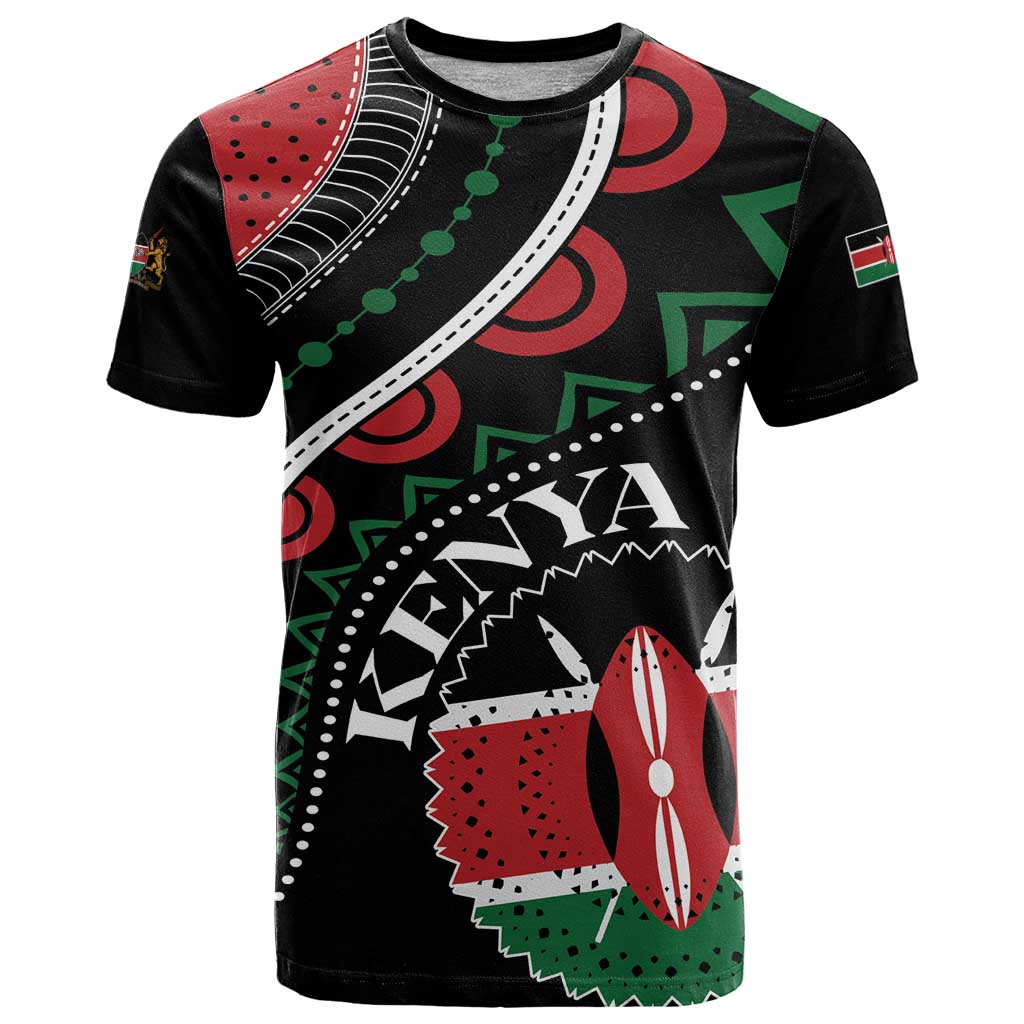 Personalized Kenya T-Shirt Harambee African Pattern Graphic Tee