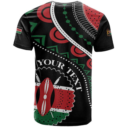 Personalized Kenya T-Shirt Harambee African Pattern Graphic Tee