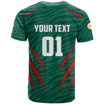 Custom Bangladesh Cricket T-Shirt The Tigers Go Champions Graphic Tee