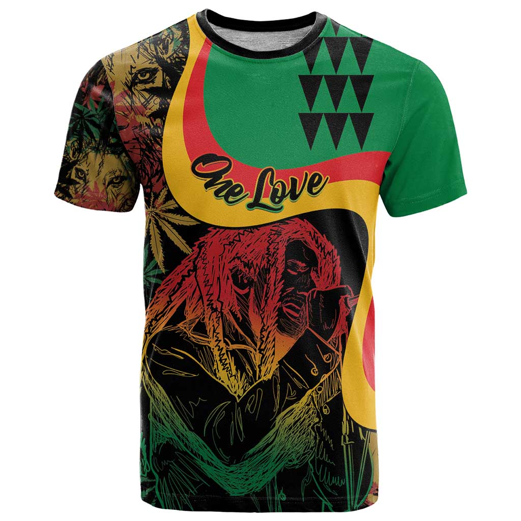 Personalized Legend Reggae Marley T-Shirt Kakau Jawaiian Graphic Tee