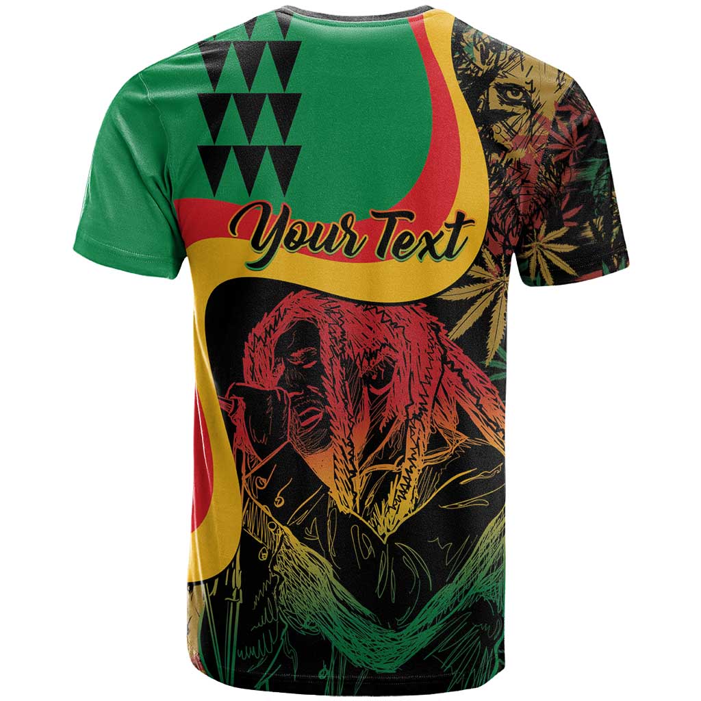 Personalized Legend Reggae Marley T-Shirt Kakau Jawaiian Graphic Tee