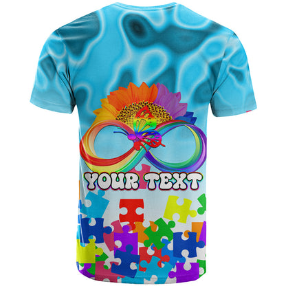 World Autism Awareness Day 2024 T-Shirt In A World Where You Can Be Anything Be Kind Graphic Tee
